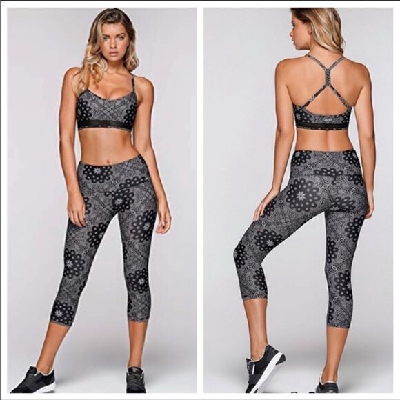 𝅺euc Lorna Jane Bandana Babe 7/8 core tight sz xs - Picture 1 of 8